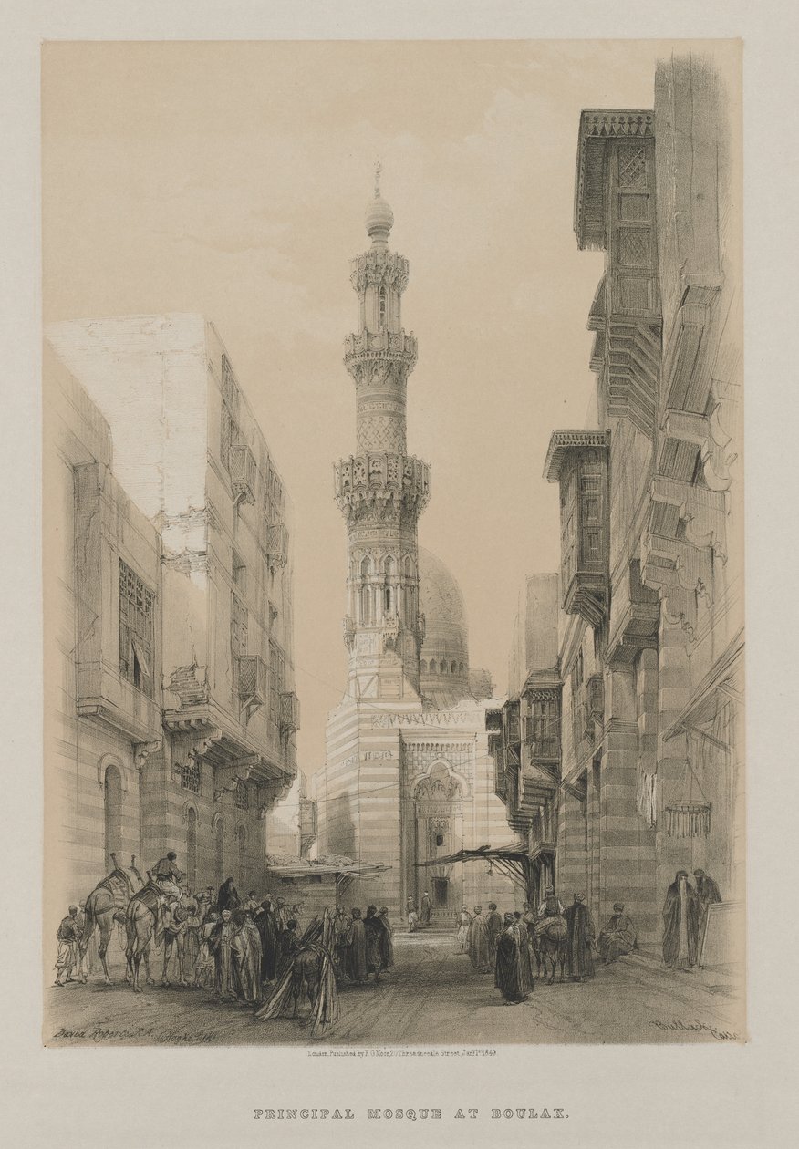 Égypte et Nubie, Volume III: Bullack, Le Caire, c. 1846 - Louis Haghe