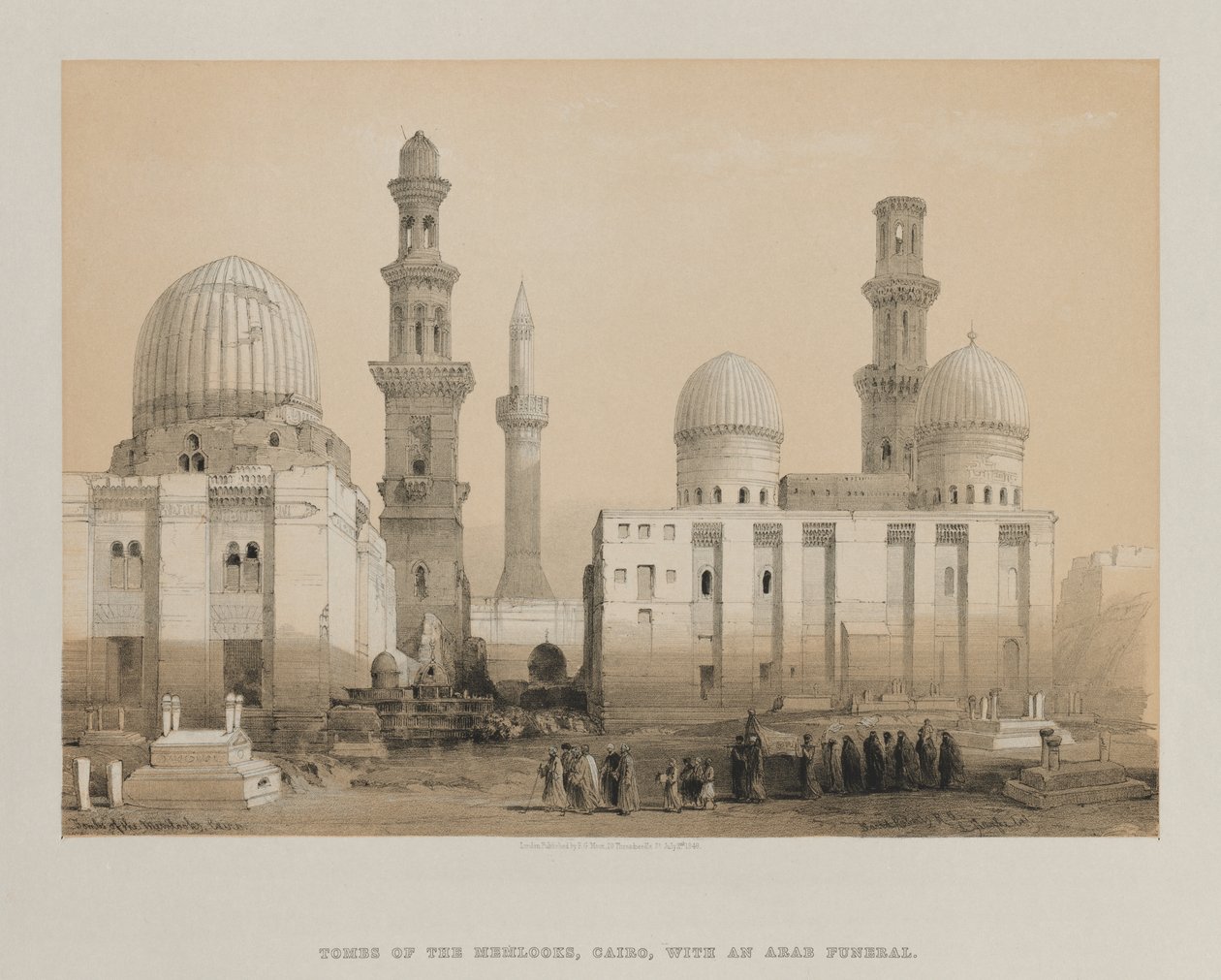 Égypte et Nubie, Volume III : Tombe des Mamelouks, Le Caire - Louis Haghe