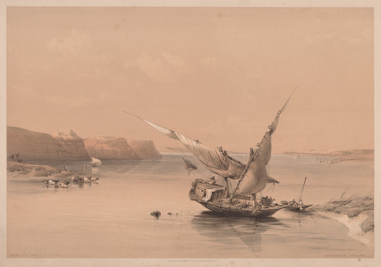 Égypte et Nubie : Volume II - No. 6, Approche de la forteresse d