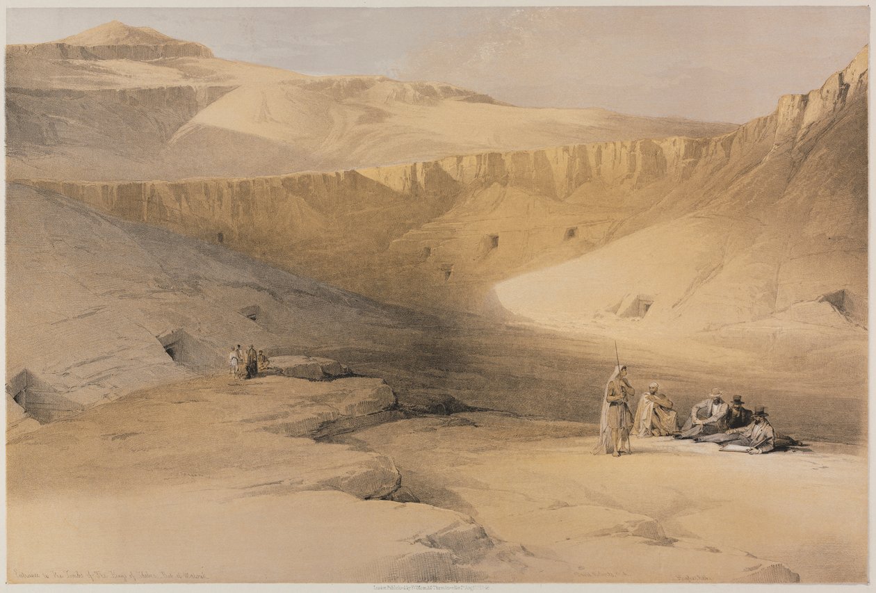 Entrée des tombes des rois de Thèbes, Bab-El-Malouk - Louis Haghe