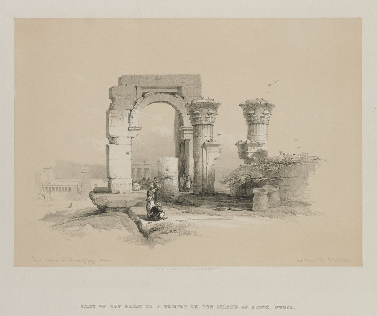 Égypte et Nubie, Volume II : Ruines - Temple sur l