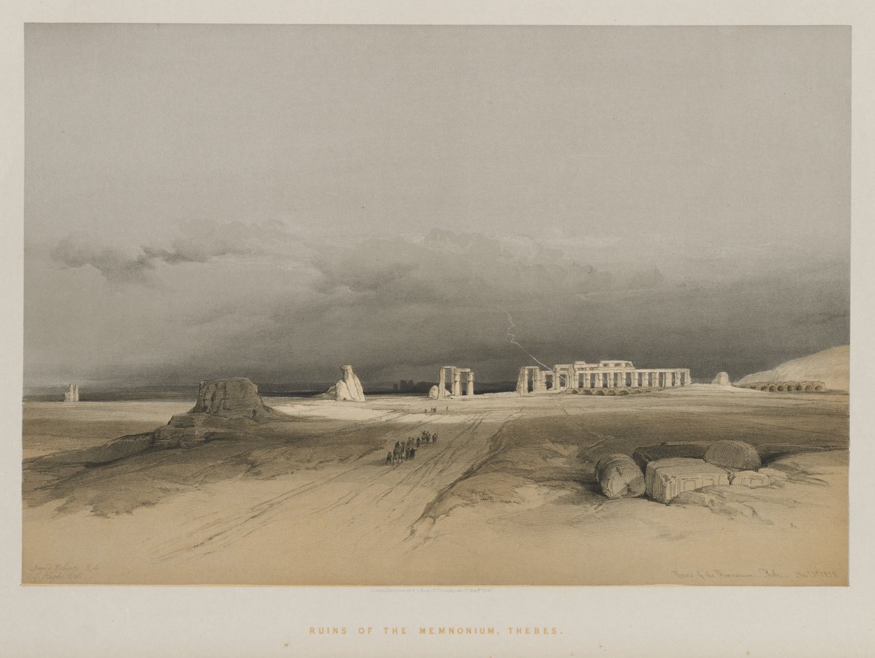 Égypte et Nubie, Volume II : Ruines de Memnonium, Thèbes, 1847 - Louis Haghe