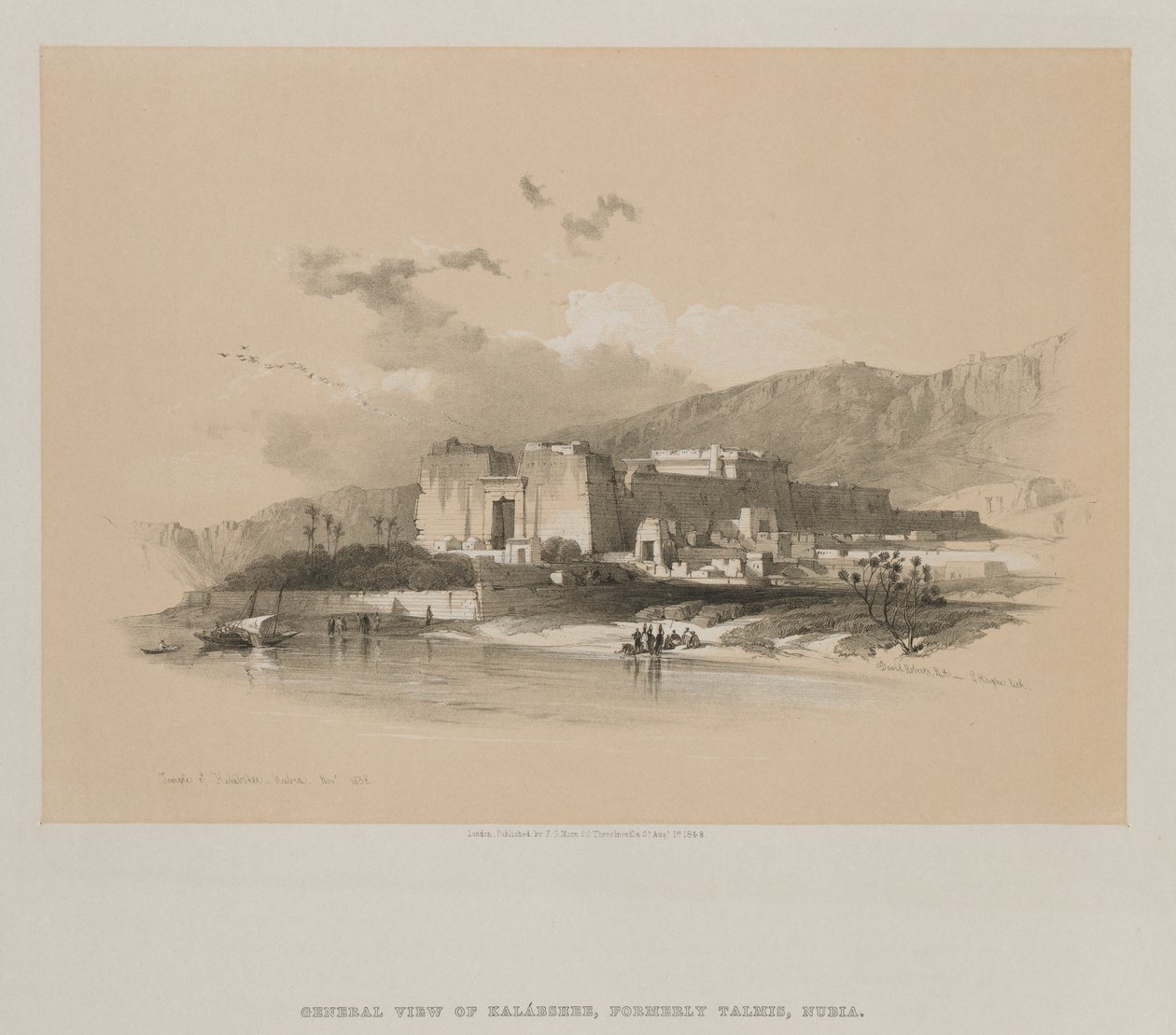Égypte et Nubie, Volume II : Temple de Kababshe, Nubie - Louis Haghe