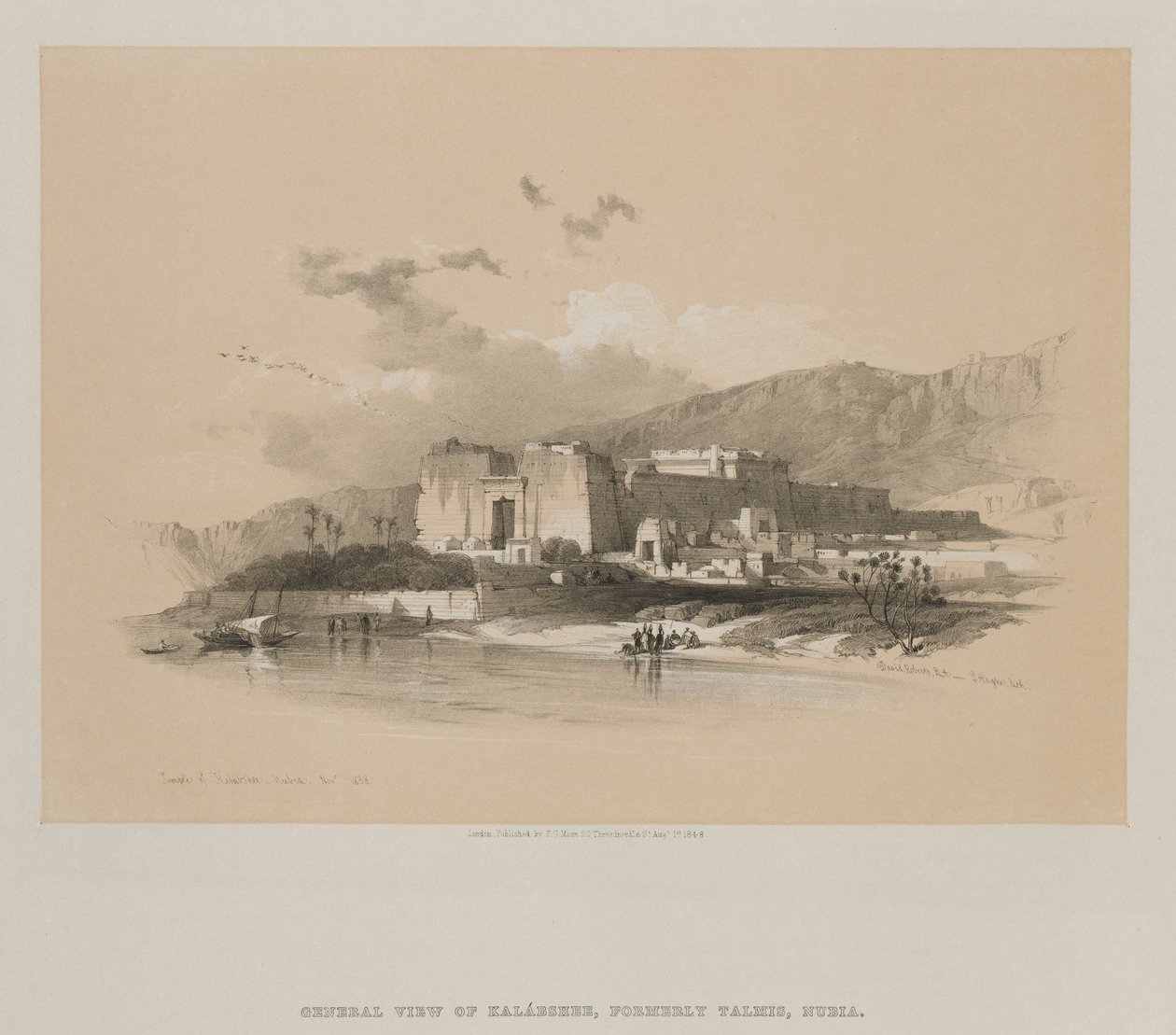 Égypte et Nubie, Volume II : Temple de Kababshe, Nubie, 1848 - Louis Haghe