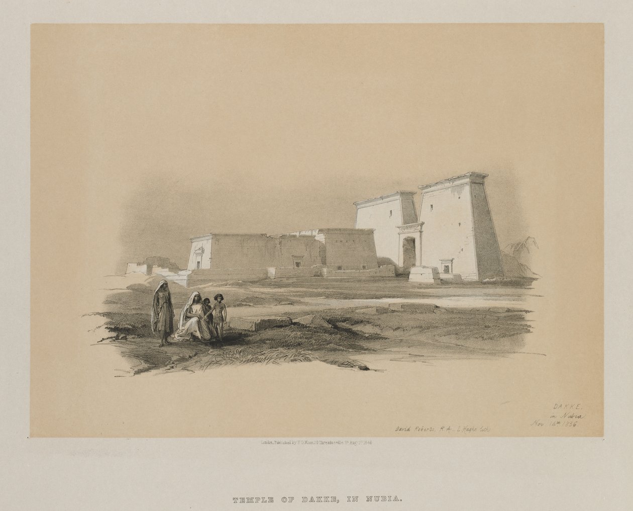 Égypte et Nubie, Volume I : Dakke, en Nubie - Louis Haghe