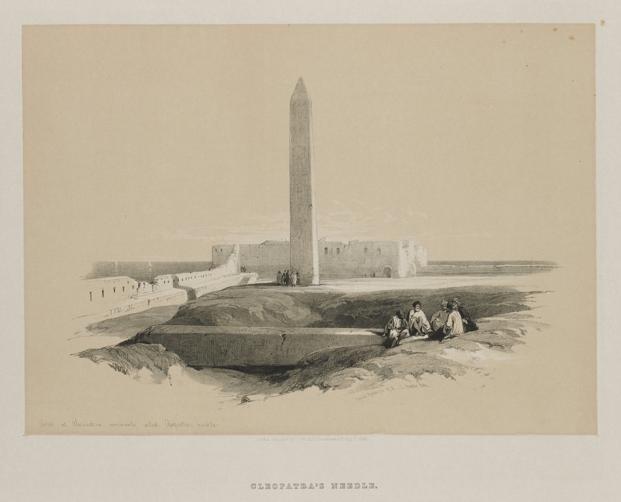 Égypte et Nubie, Volume I : Obélisque à Alexandrie, communément appelé l