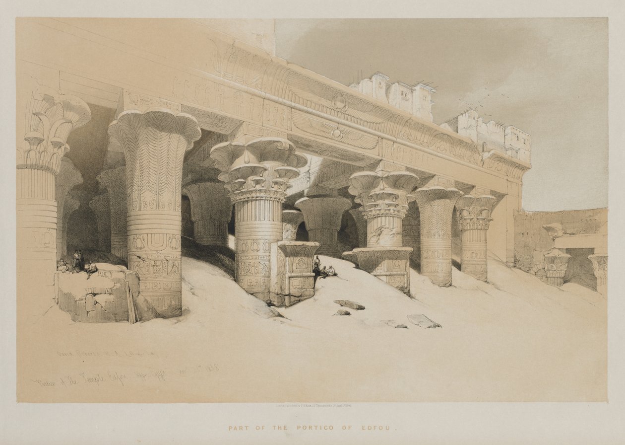 Égypte et Nubie Volume I : Portique du temple d