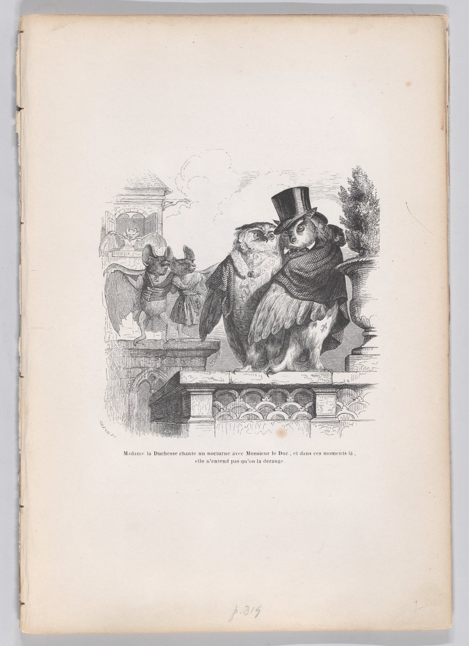 La duchesse chante un nocturne avec le duc... de Scènes de la vie privée et... - Louis-Henri Brévière