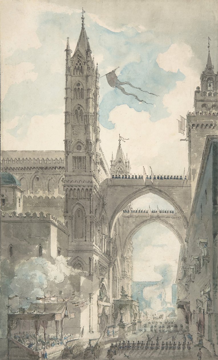 Vue du portail et de l