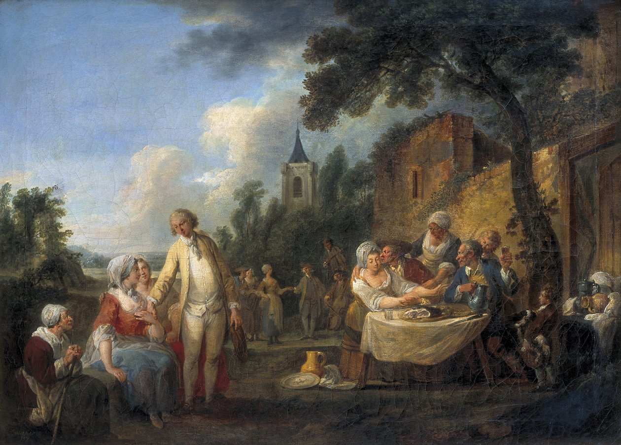 La fête du village - Louis Joseph (1731 98) Watteau