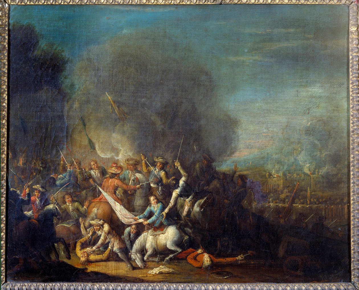 Scène de bataille - Louis Joseph  Watteau