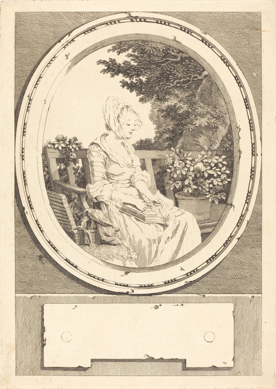 Jusques dans la moindre chose - Louis Joseph Masquelier after Pierre Antoine Baudouin