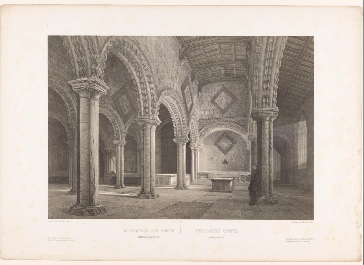 Intérieur de la chapelle des Dames dans la cathédrale de Durham - Louis Jules Arnout
