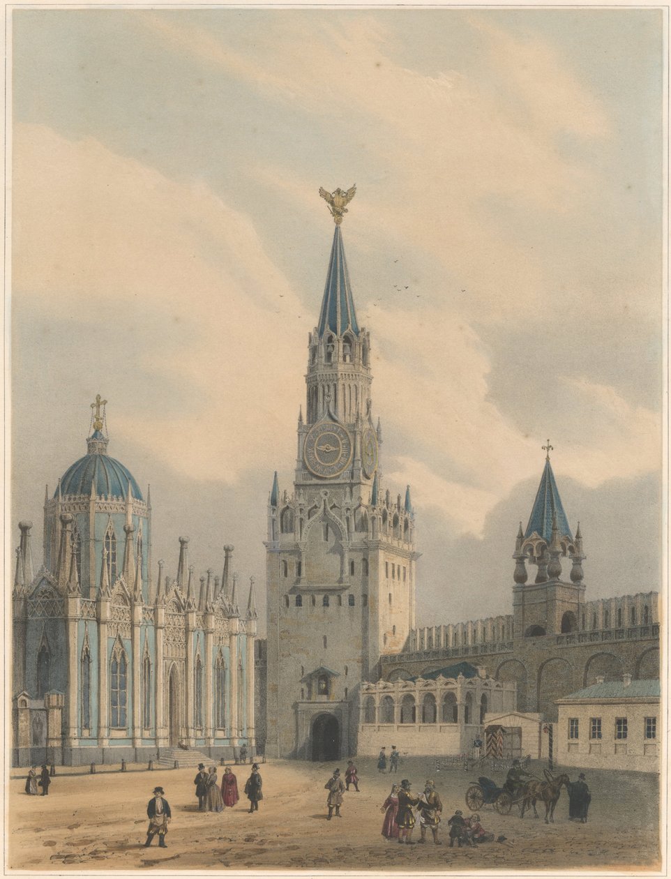 La tour Spasskaya, les portes du Sauveur et l