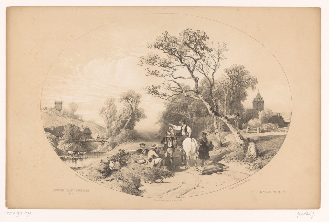 Le renseignement (Promenades pittoresques) - Louis Julien Jacottet