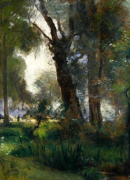 Le bord de la Karlsaue, Cassel - Louis Kolitz