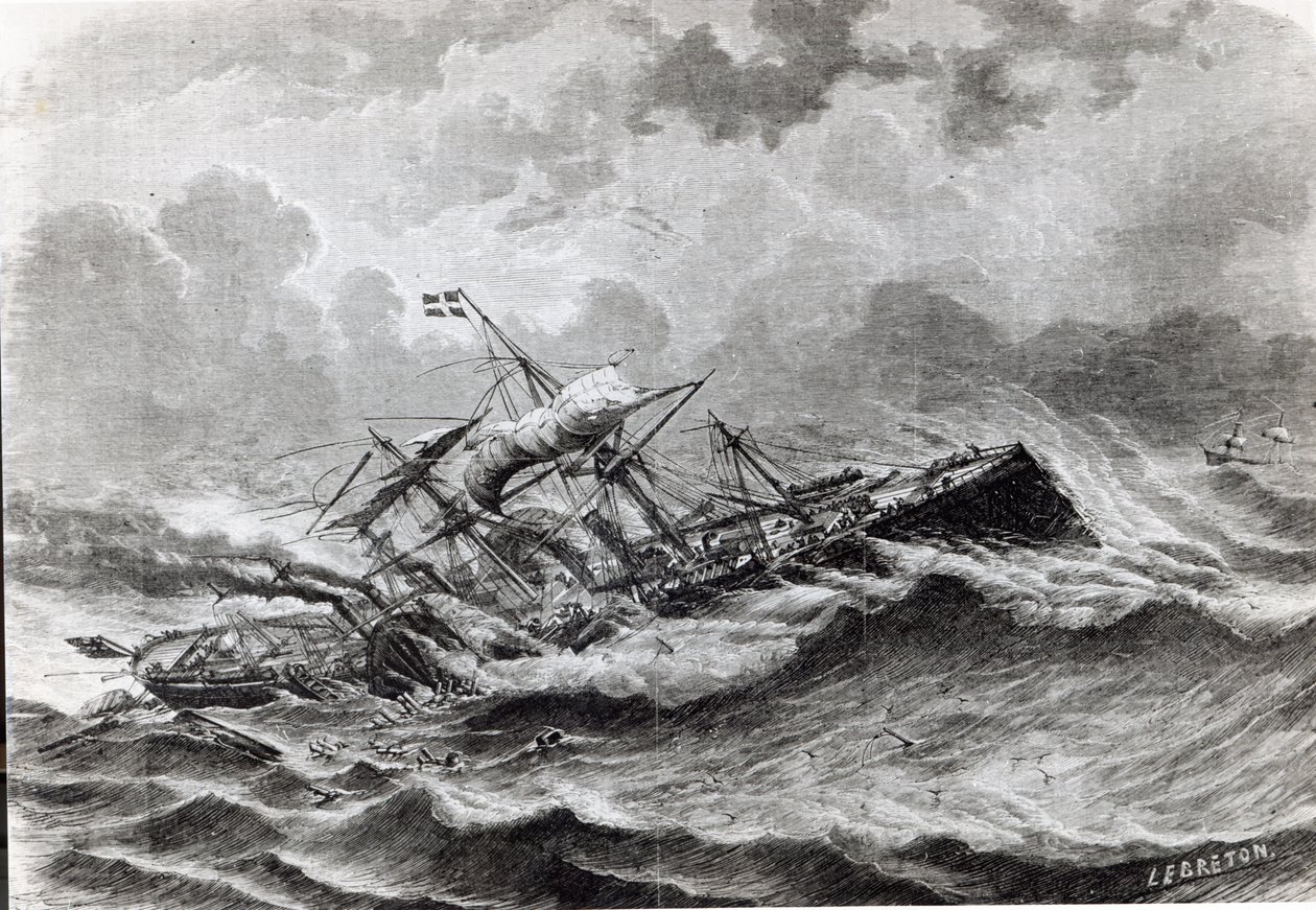 Le désastre du Great Eastern en septembre 1861 - Louis Le Breton