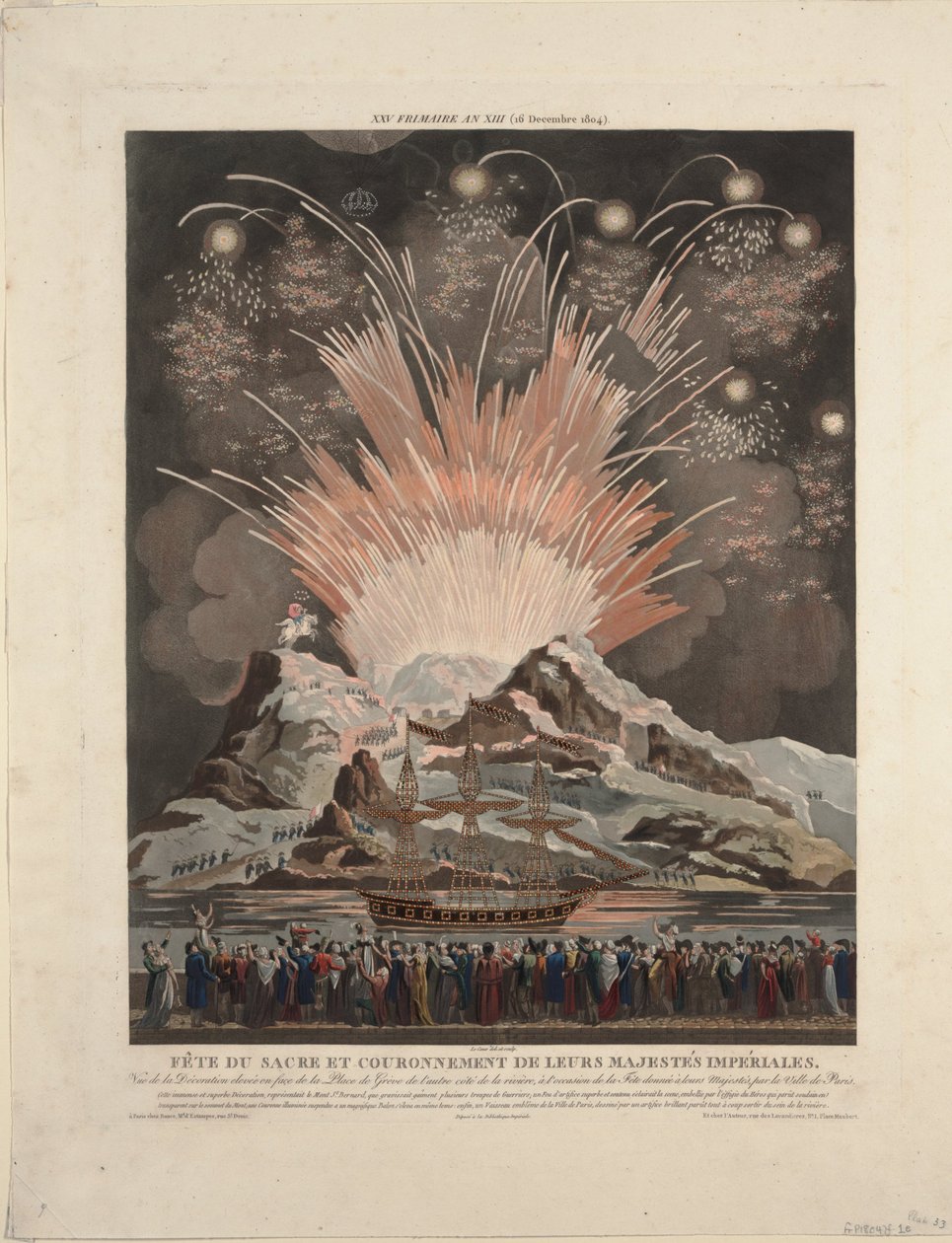 Festivités lors du couronnement de Napoléon, 1806 - Louis Le Coeur