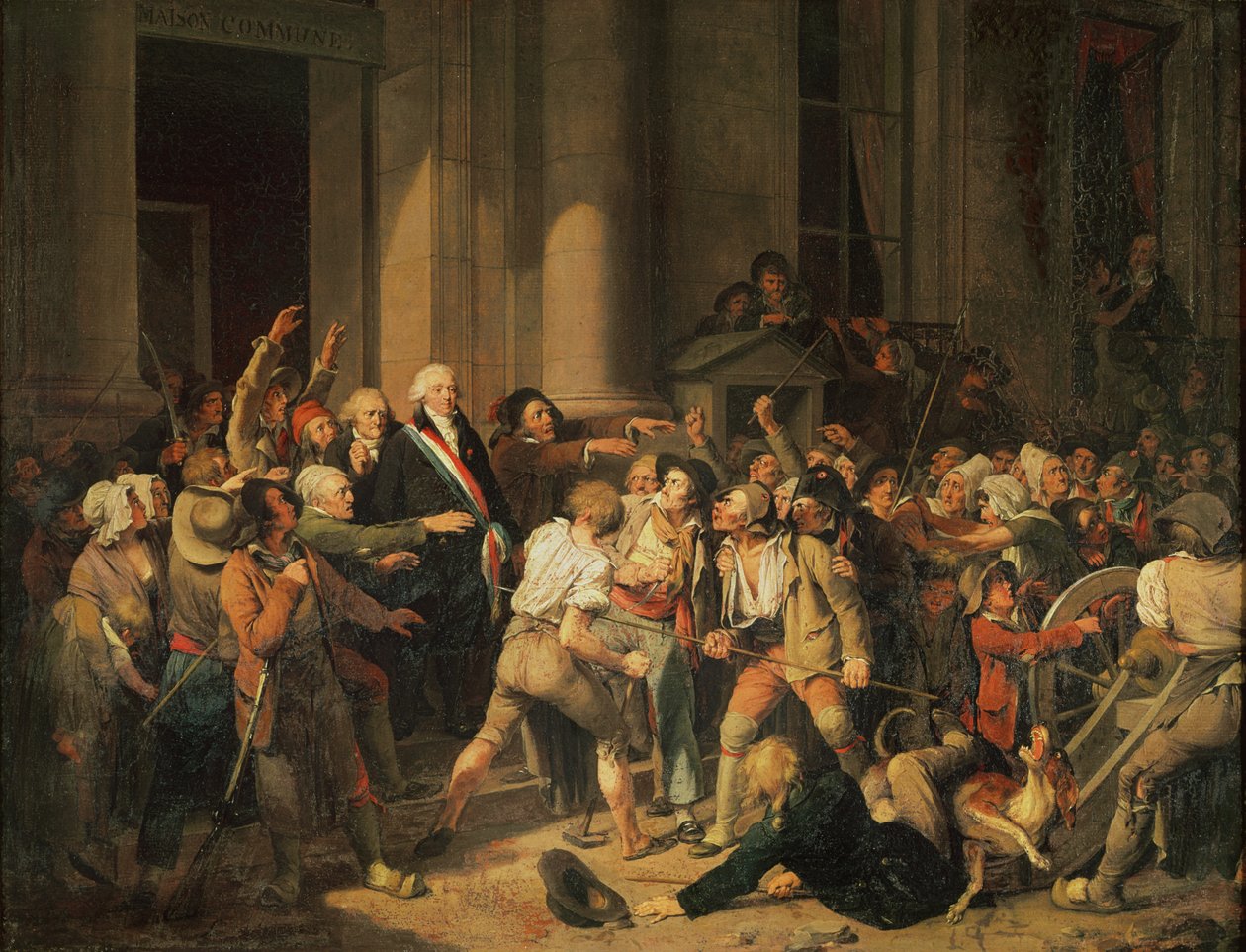 Acte de courage de Monsieur Defontenay, maire de Rouen, 29 août 1792 - Louis Leopold Boilly