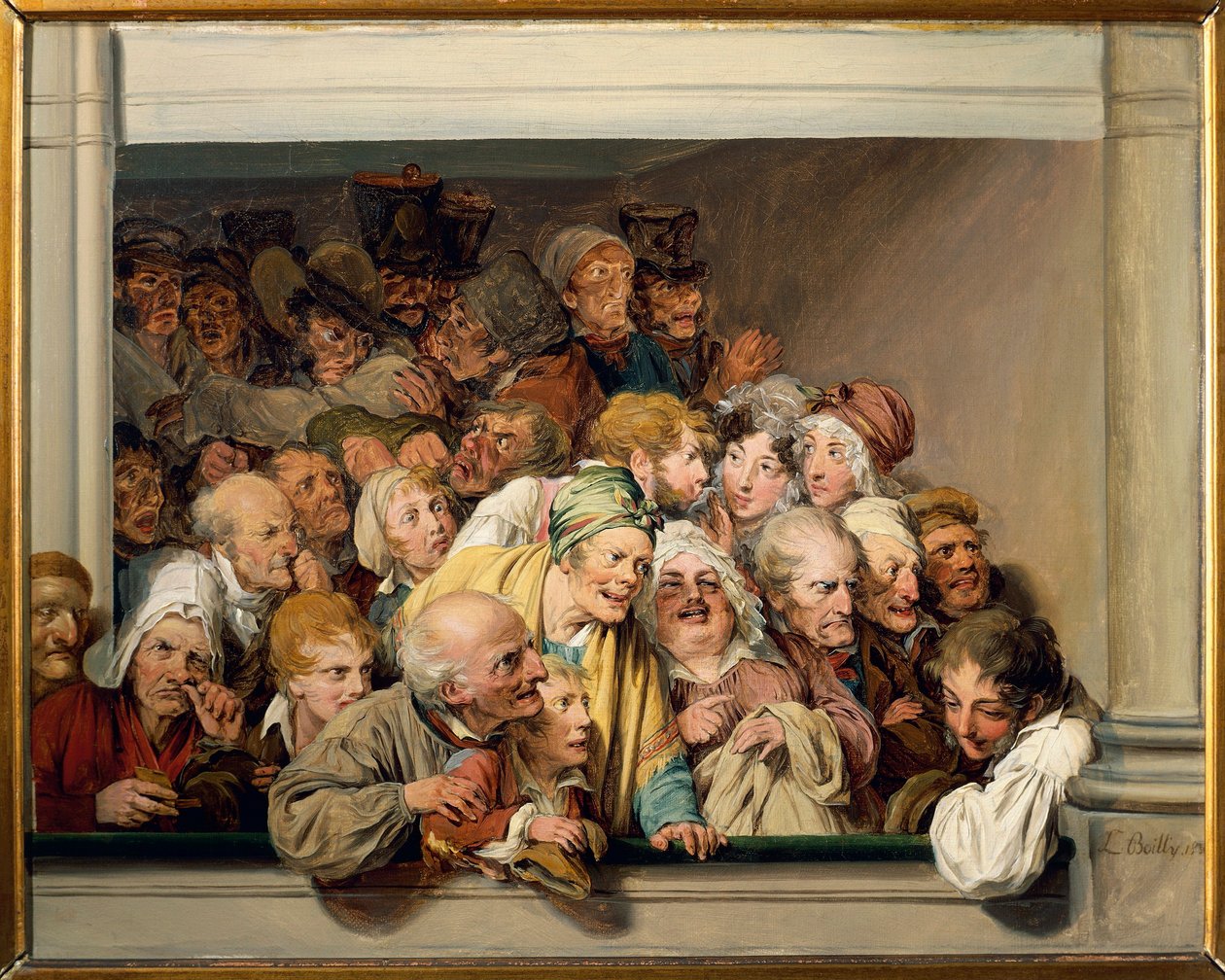 Paris, Versailles, loge de théâtre le jour de la représentation gratuite - Louis Leopold Boilly
