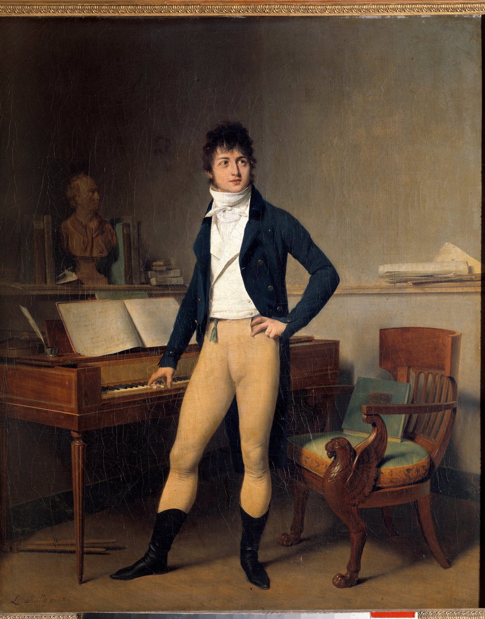 Portrait en pied de François Adrien Boieldieu (1755-1834), compositeur français - Louis Leopold Boilly
