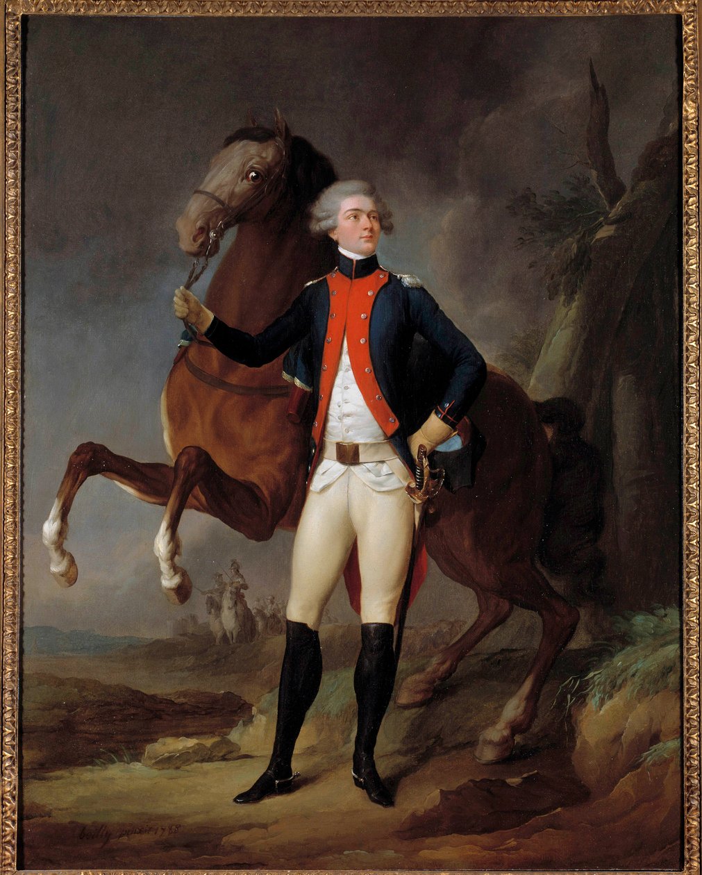 Portrait de Marie Gilbert Mottier, marquis de La Fayette - Louis Leopold Boilly