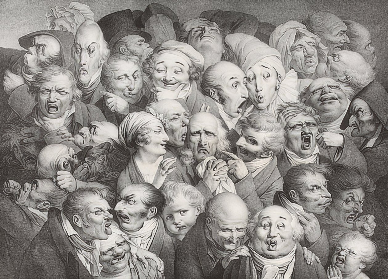 Réunion de 35 têtes diverses - Louis Leopold Boilly