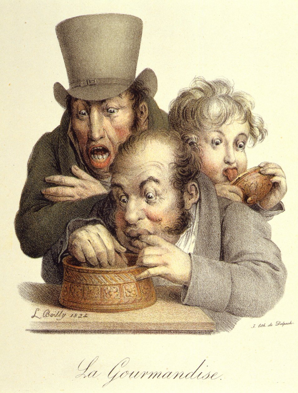 Les sept péchés capitaux : Gourmandise - Louis Leopold Boilly