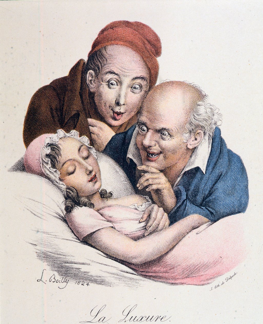 Les Sept Péchés Capitaux : La Luxure par Boilly - Louis Leopold Boilly