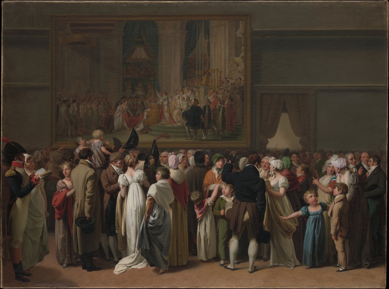 La présentation publique du « Couronnement » de David au Louvre - Louis Leopold Boilly