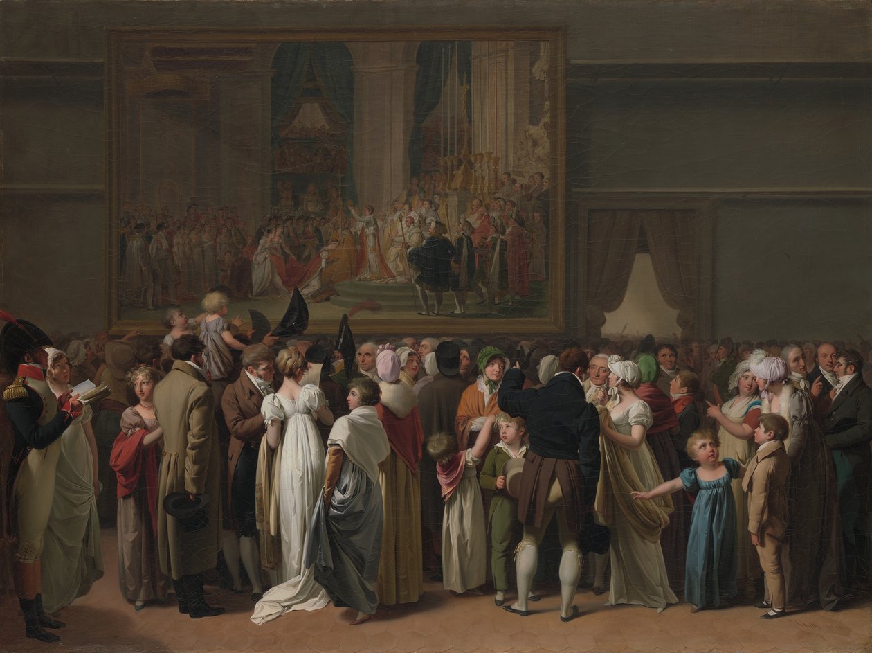 Le public regardant le couronnement de David au Louvre, 1810 - Louis Leopold Boilly