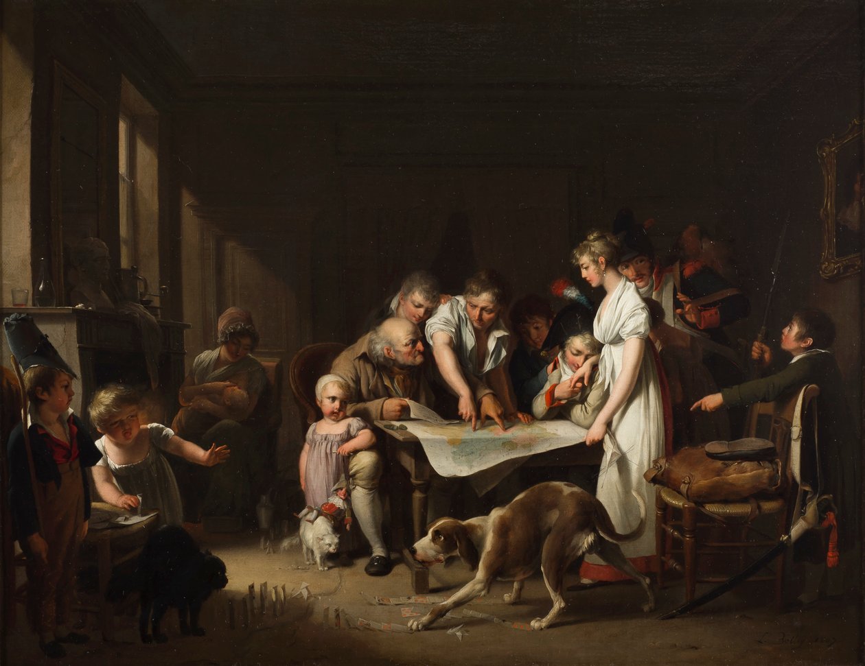 La Lecture du Bulletin de la Grande Armée - Louis Leopold Boilly