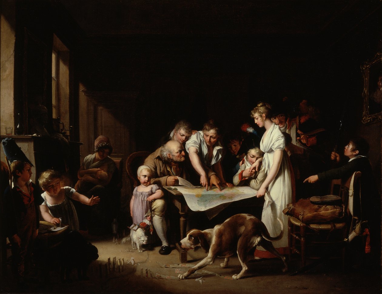 La lecture du Bulletin de la Grande Armée - Louis Leopold Boilly