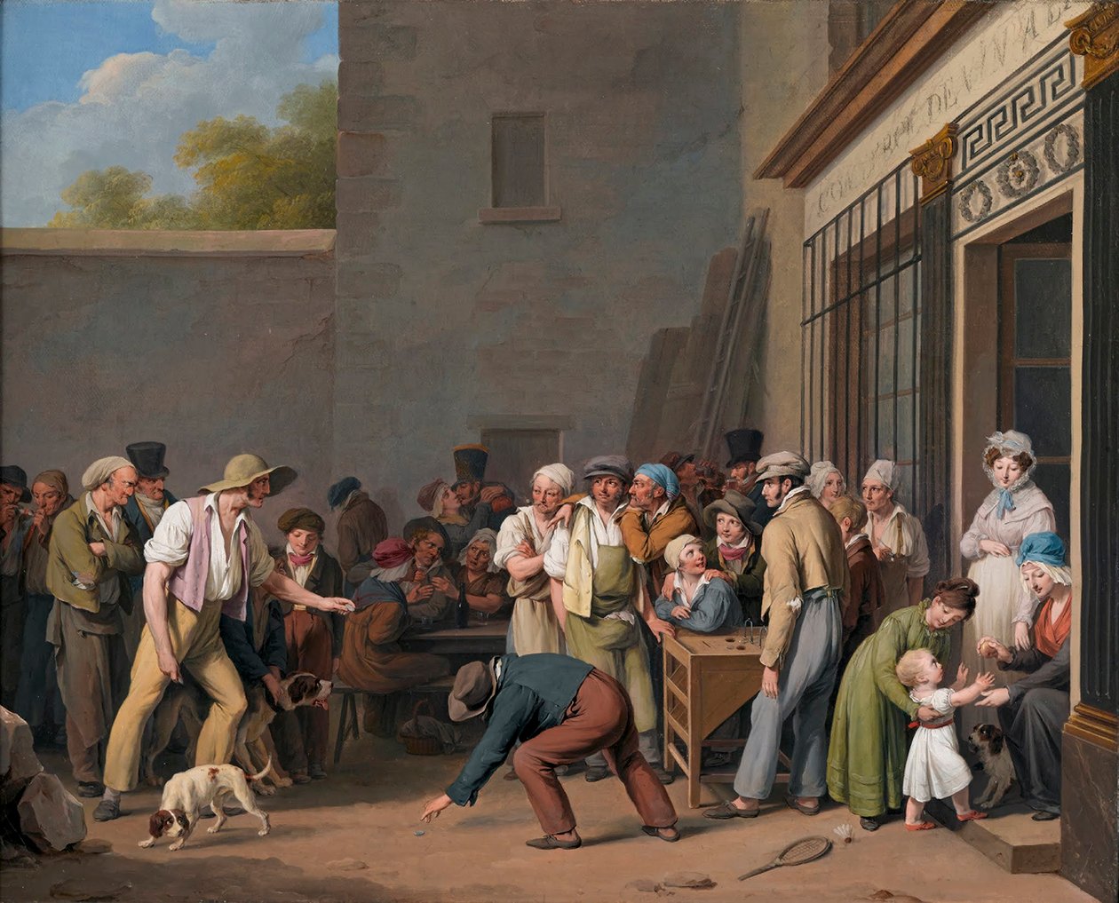 Louis-Léopold Boilly - Le jeu du tonneau - Louis Leopold Boilly