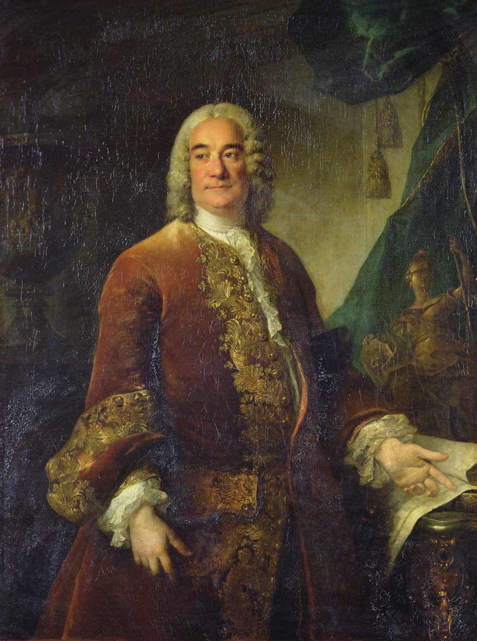 Charles-François-Paul Lenormant Tournehem (1684 - 1751), directeur des bâtiments royaux, vers 1750 - Louis Tocqué