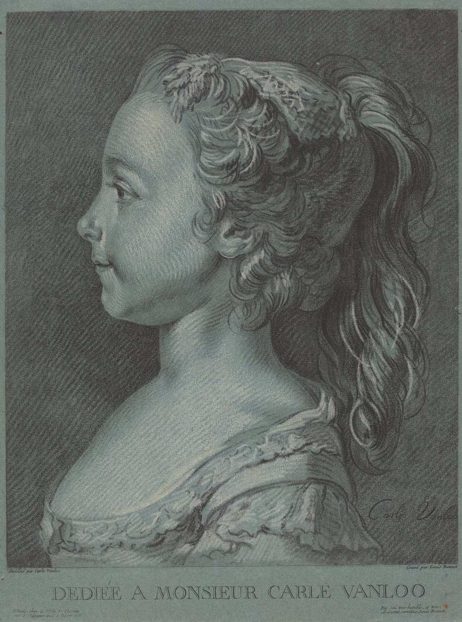 Marie-Rosalie Vanloo, vers 1764 - Louis Marin Bonnet
