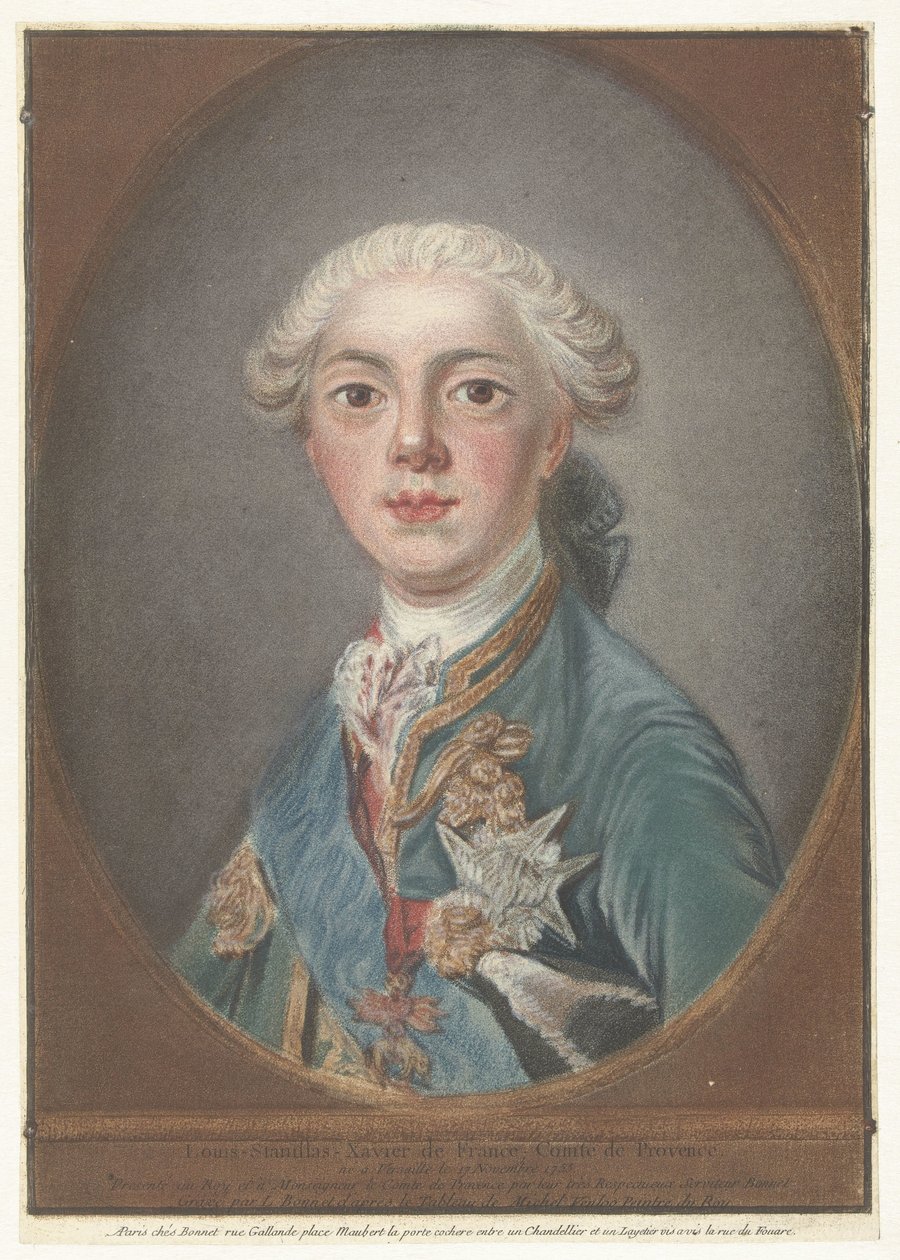 Portrait de Louis Stanislas Xavier de France - Louis Marin Bonnet
