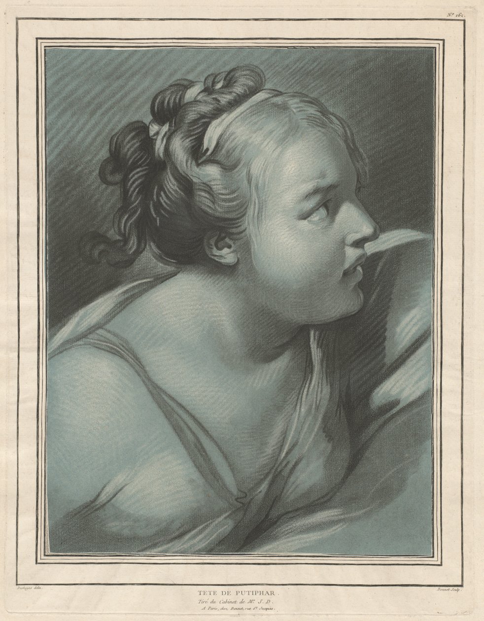 Tête de Putiphar, 1773 - Louis Marin Bonnet