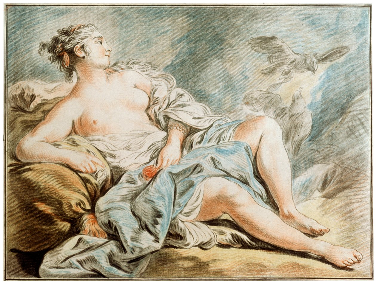 Vénus avec des colombes - Louis Marin Bonnet