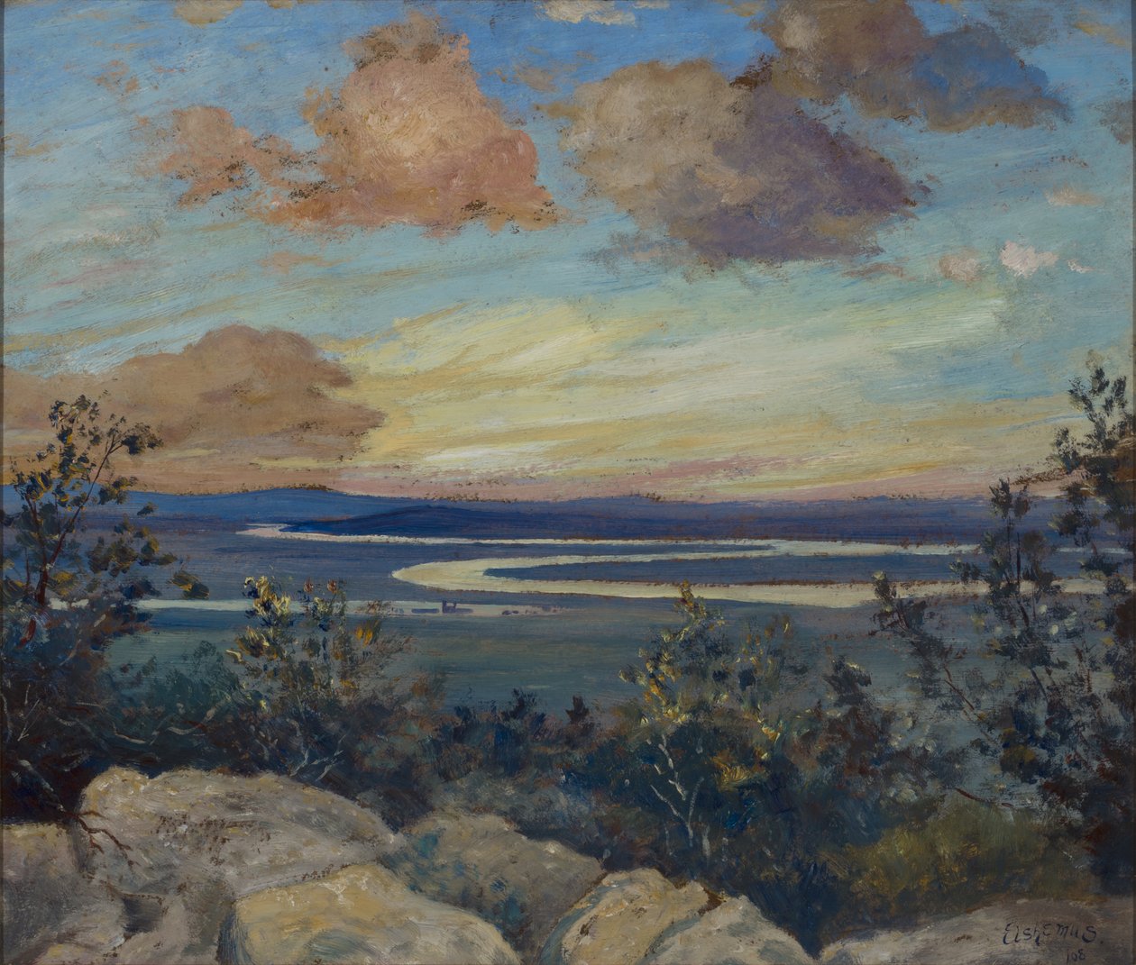 Rivière à méandres - Louis Michel Eilshemius