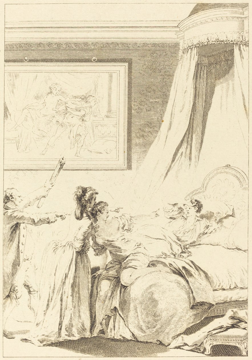 Le gascon puni - Louis Michel Halbou and Antoine Jean Duclos after Jean Honoré Fragonard