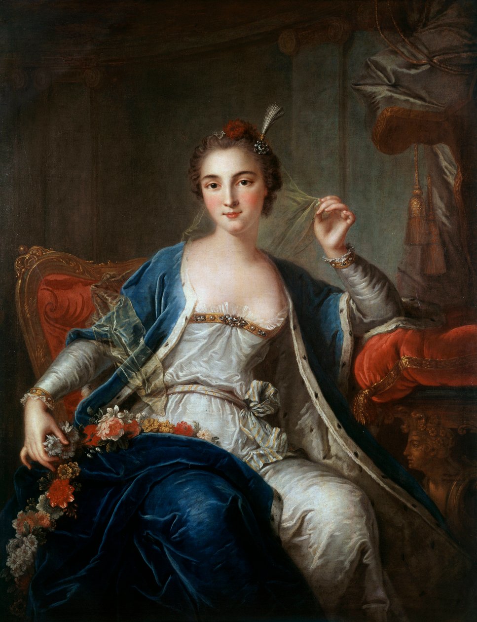 Portrait de Mademoiselle Salle en 1737 - Louis Michel van Loo