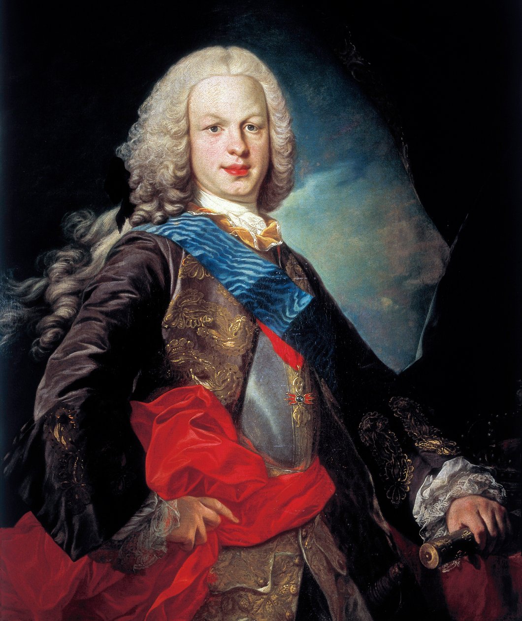 Portrait de Ferdinand VI (Fernando VI) - Louis Michel van Loo