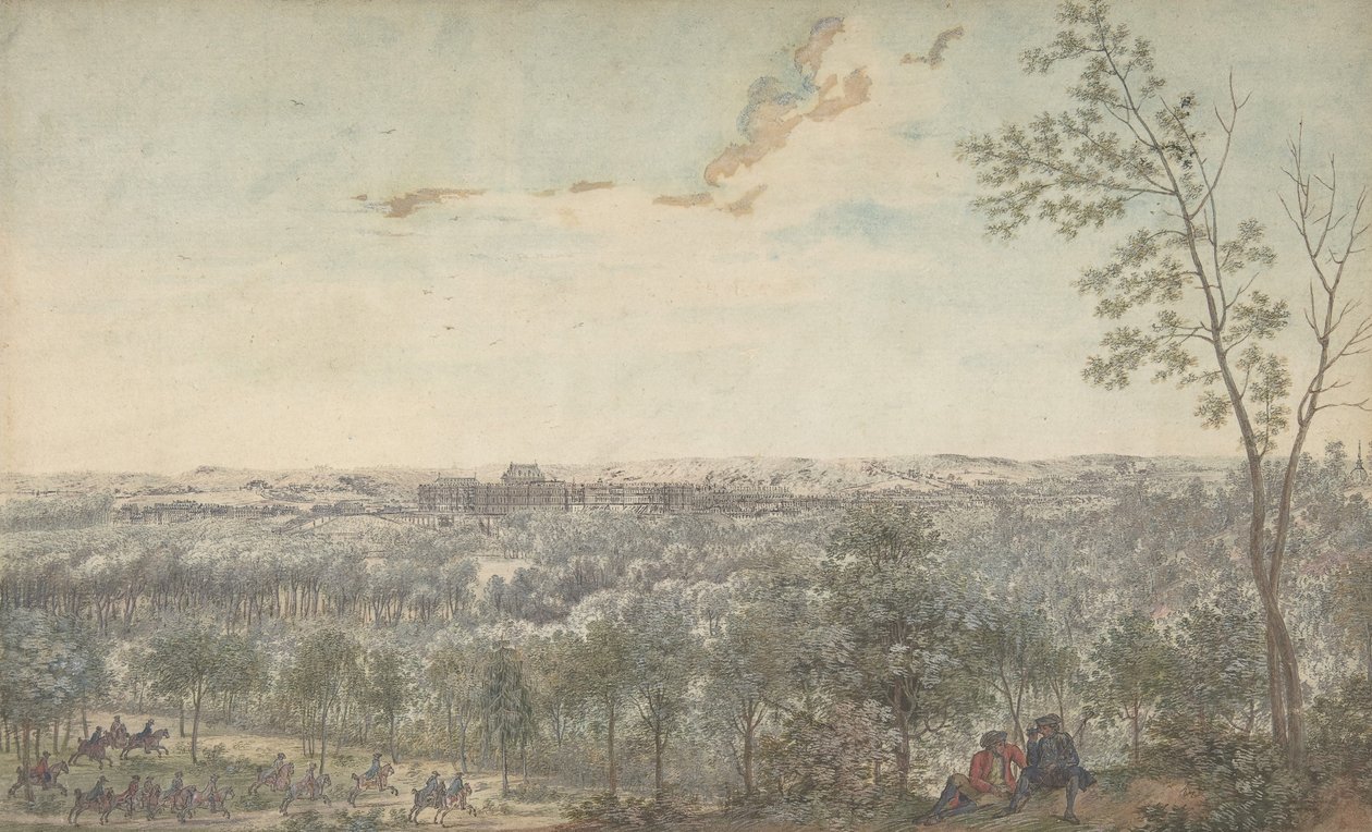Versailles vu du sud-ouest, 1779 - Louis Nicolas de Lespinasse