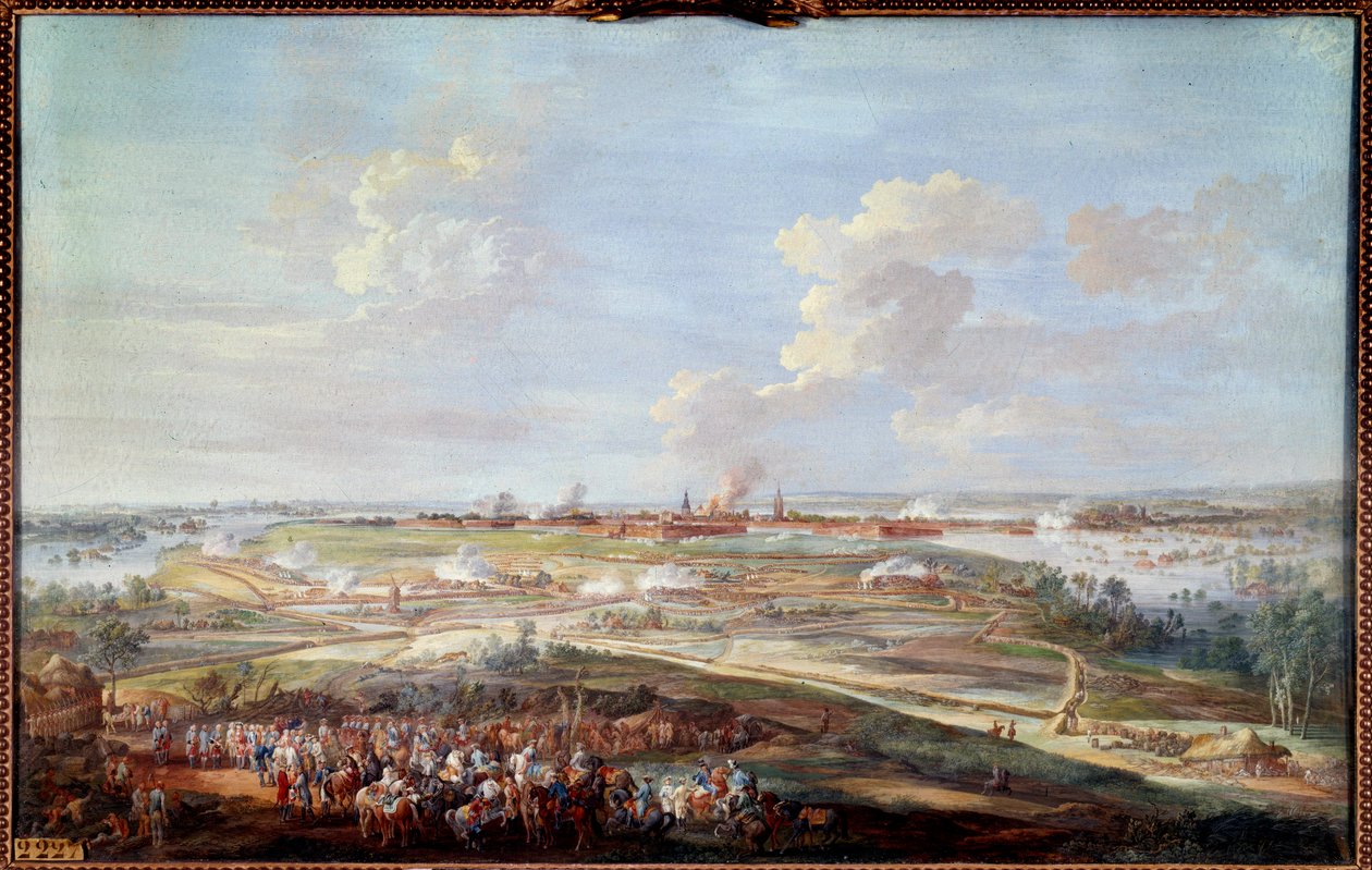 Vue du siège de Menin par Louis XV du 28 mai au 4 juin 1744 - Louis Nicolas van Blarenberghe