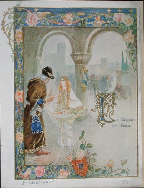 Sainte Rosalina de Villeneuve (1267-1329) vers 1900 - Louis Ollier