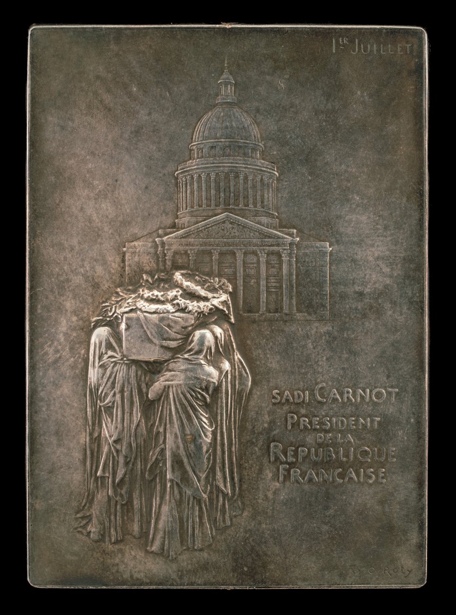 Le corps du président Sadi Carnot porté au Panthéon [avers], 1894 - Louis Oscar Roty