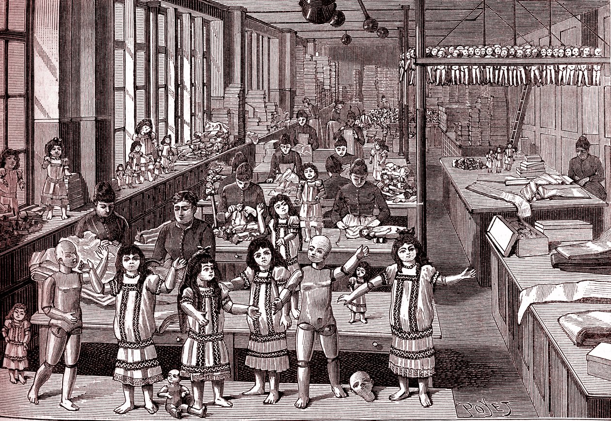 Usine de poupées, salle d