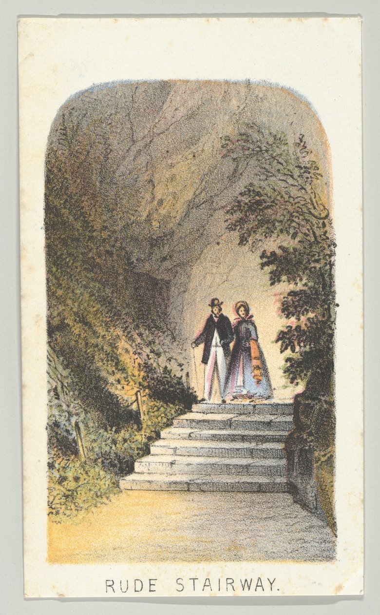 Escalier rude, de la série, Vues de Central Park, New York, Partie 2 - Louis Prang