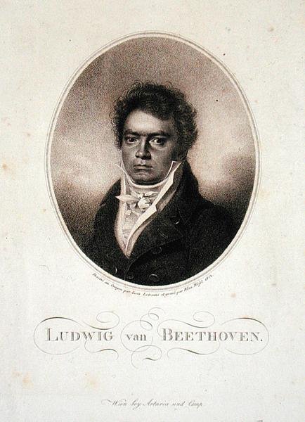 Ludwig van Beethoven (1770-1827) gravé par Blasius Höfel (1792-1963) 1814 - Louis Rene (after) Letronne